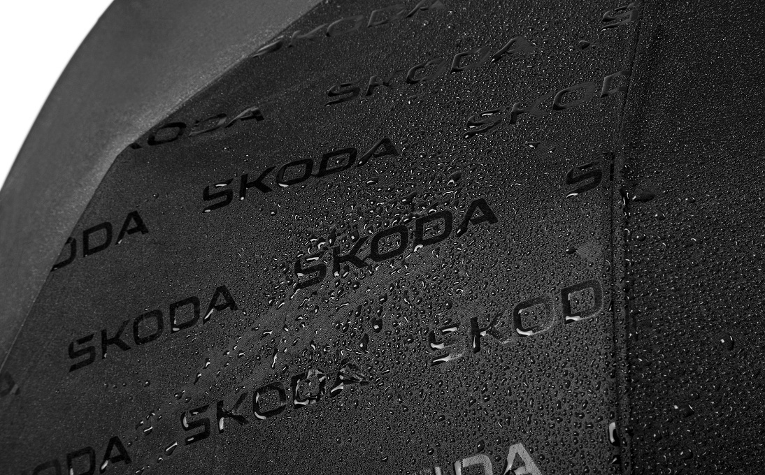 Парасолька чорна складана SKODA (6U0087602B) 5