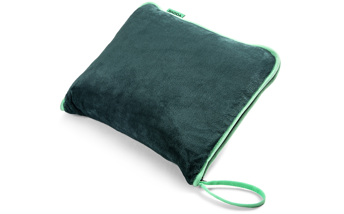 Ковдра SKODA emerald green (40*35->120*160см) (6U0084509A) 2