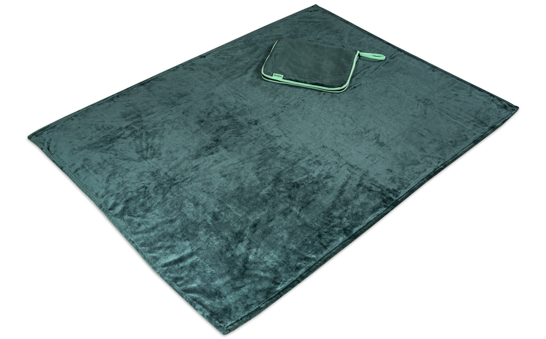 Ковдра SKODA emerald green (40*35->120*160см) (6U0084509A) 3