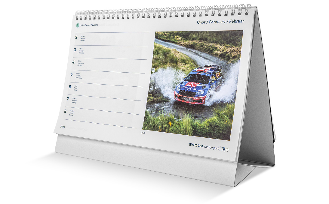 Календар SKODA Motorsport 2026 (6U0087710C) 2