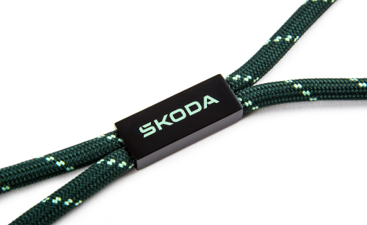 Шнурок для бейджiв SKODA emerald green (6U0087610549) 3