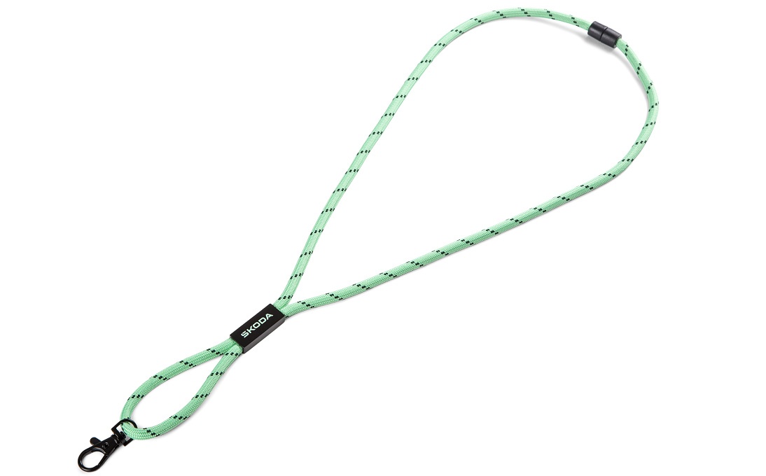 Шнурок для бейджiв SKODA electric green (6U0087610622)