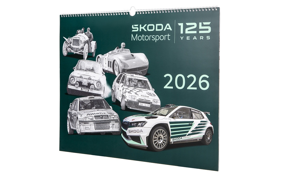 Календар SKODA Motorsport 2026 настінний (6U0087710D)