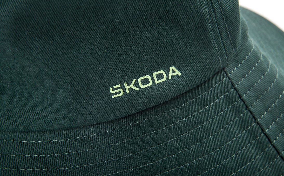 Панама SKODA emerald green (р-р M) (6U0084308D549) 2