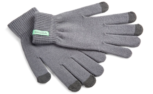 Рукавички чоловічі сірі SKODA (000084340G8XP) 1