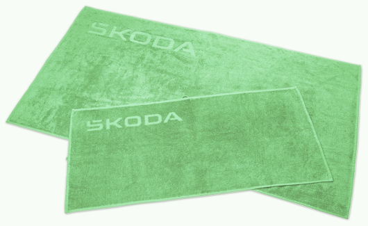 Рушник бавовняний SKODA electric green (к-т) (6U0084500B622) 2