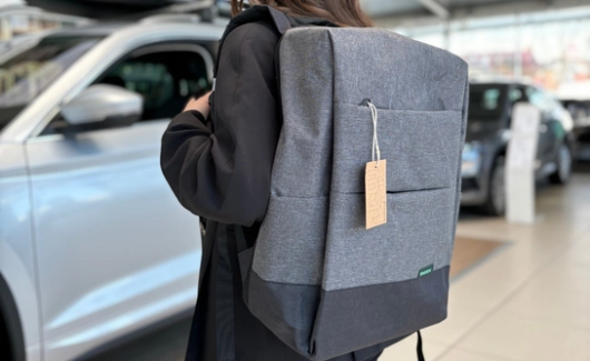 Рюкзак SKODA сірий меланж, 28л. (000087327AA) 5